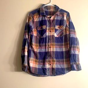 Eddie Bauer Flannel Plaid Shirt Size Medium